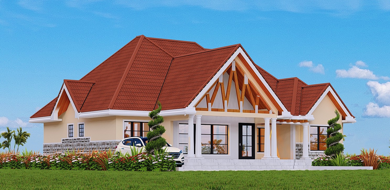 Modern single-storey Bungalow in Nairobi, Kenya., bungalows project by E Plans Consultants