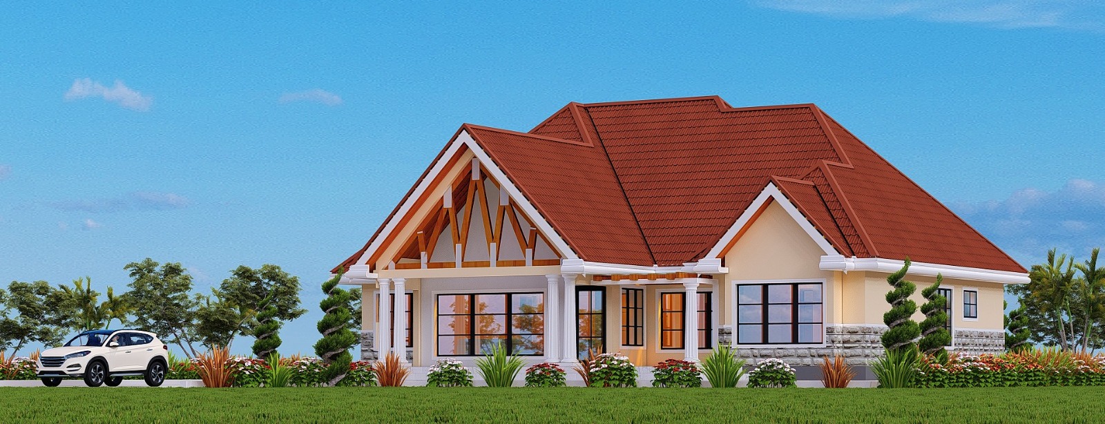 Modern single-storey Bungalow in Nairobi, Kenya., project detail 1 of 2
