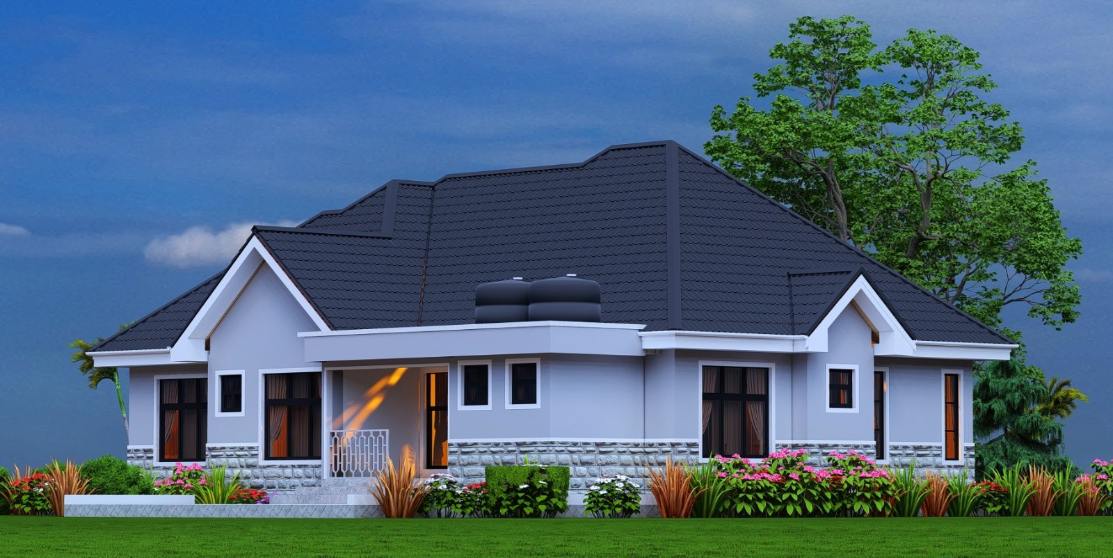 Modern and Elegant single-storey Bungalow in Nairobi, Kenya., project detail 1 of 6