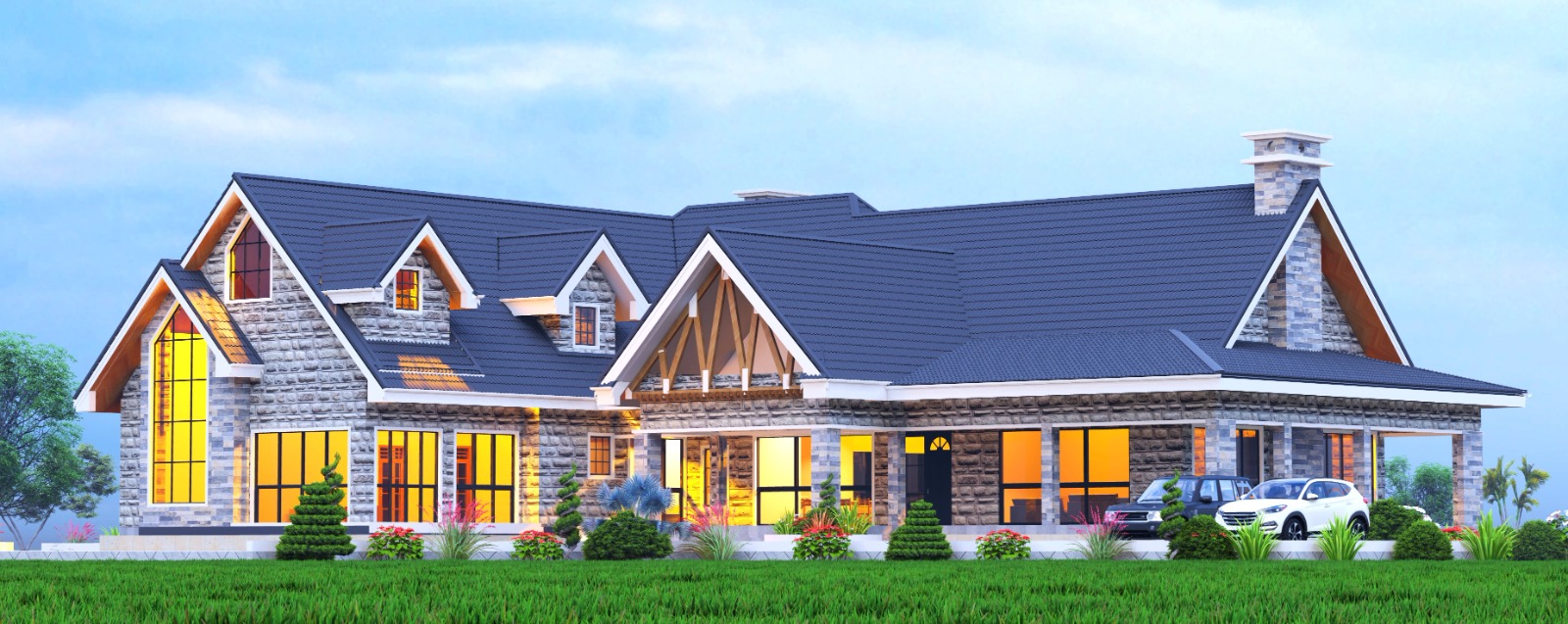 Luxurious Contemporary Country-Style Residence in Nairobi, Kenya., maisonettes project by E Plans Consultants