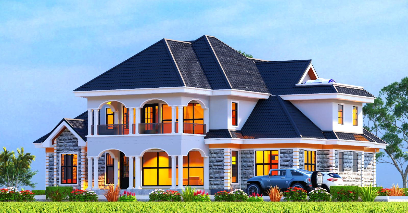 Luxurious two-storey Maisonette in Eldoret, Kenya., maisonettes project by E Plans Consultants