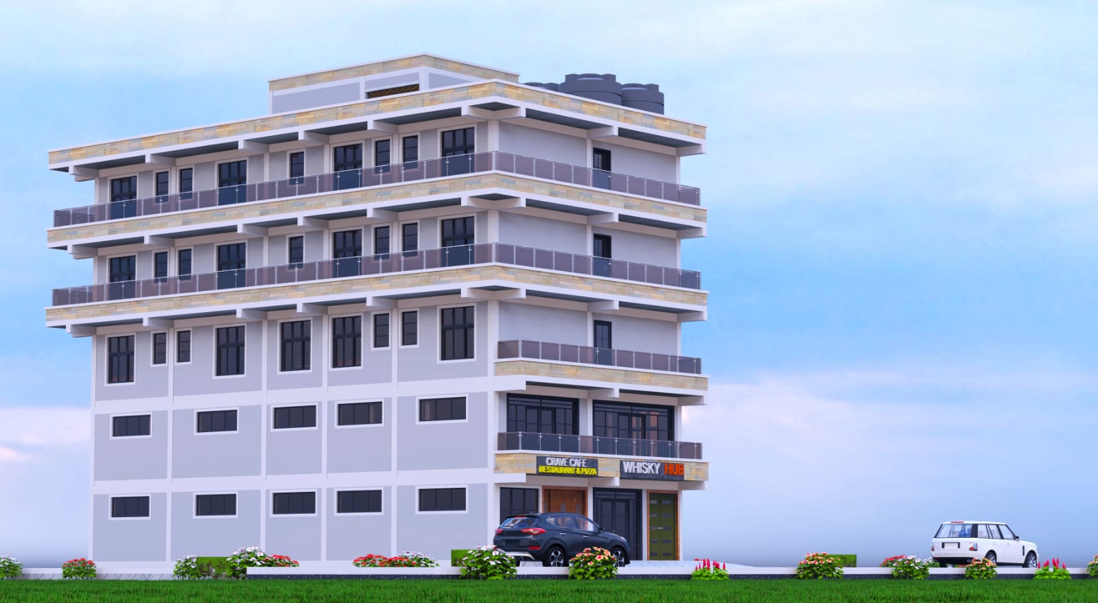 Modern multi-storey mixed-use development in Nairobi, Kenya., project detail 1 of 2
